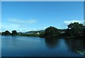 View north across the Newry Canal towards Barretts Steel Stockists on the Greenbank Industrial Estate