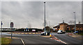 Roundabout marking the entrance to Agecroft Enterprise Park