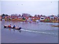 Rowing practice at Walton Wharf