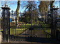 Gates at Hugglescote Cemetery