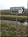 TL6004 : Roadsign on the former A414 Chelmsford Road by Geographer