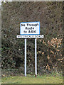 TL6004 : Roadsign on the former A414 Chelmsford Road by Geographer