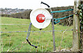 Electric fence, Carryduff (February 2015)