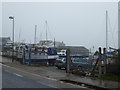 Boatyard by Stonehouse Pool