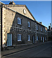 Bury St Edmunds: faded lettering on former almshouses