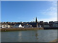 Looking across to St Mary, Maryport: mid-February 2015