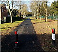 Path past the edge of the old cemetery in Cwmbran