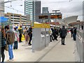 SJ8499 : Reopened Metrolink Platform at Victoria Station (February 2015) by David Dixon