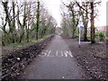 ST2999 : SLOW on a footpath and cycleway in Griffithstown, Pontypool by Jaggery