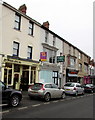 Steil-eto and a former bank in Pontarddulais