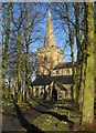 Sutton-in-Ashfield - St Mary Church - path to porch