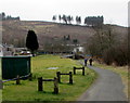 Cyclists on NCR 887, a former railway route in Cymmer