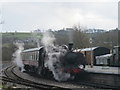 SX8061 : South Devon Railway train in steam, ready to go by David Hawgood