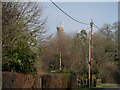 TL8145 : Pentlow Tower seen through the trees by Bikeboy
