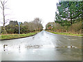 Crossroads at Tunstall Common after the rain