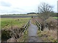 Footbridge over Rainford Brook leading to Brook Wood