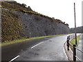 High wall above High Street Abergwynfi