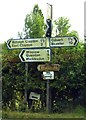 Signposts opposite Catherine Farm