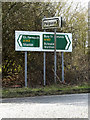 Roadsigns on the A143 Old Bury Road