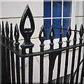 Stylish points to iron railings, Portland Terrace, Southampton