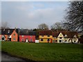 Cottages on the village green, Hartest