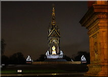 TQ2679 : The Albert Memorial, floodlit by Peter Barr