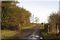 Gated lane to North Marston