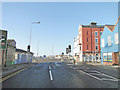 The traffic lights outside the Fish Dock