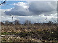 Looking towards the Eye Wind Turbines