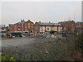 SO8554 : Building site by the canal, Mill Street, Worcester by Stephen Craven