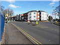 Mini roundabout at Five Ways