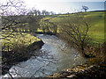 Looking up the Little Dart River from West Worlington Bridge