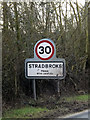 TM2374 : Stradbroke Village Name sign by Geographer