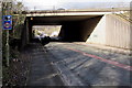ST1281 : South side of the M4 overbridge, Morganstown, Cardiff by Jaggery