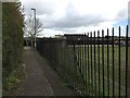 Newcastle-under-Lyme: path and playing field