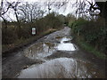 Waterlogged lane of Carrside, Epworth