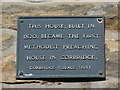 Plaque on The Meeting House, 27 St. Helen