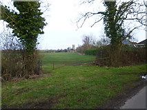 TF0633 : The view to Folkingham Church by Marathon
