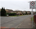 Southern end of the 20 zone along  Danescourt Way, Cardiff