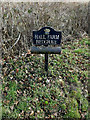 TM0578 : Hall Farm sign by Geographer