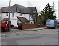 Pillarbox on the corner of Heol Isaf and Woodfield Avenue, Radyr, Cardiff