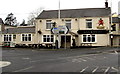 Direction signs outside the Black Horse Inn, Hendy