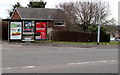 Bus shelter adverts in Radyr, Cardiff