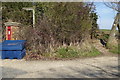 Postbox and junction on Pyotts Hill