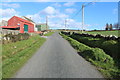 Road passing Drumraik Farm