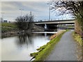 SD8032 : Molly Wood Motorway Bridge, Leeds and Liverpool Canal by David Dixon