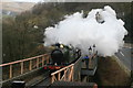 Berwyn Station - wreathed in steam