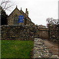 Eastern entrance to St John the Baptist church, Danescourt, Cardiff