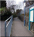 Main entrance to Garth railway station