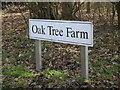 Oak Tree Farm sign